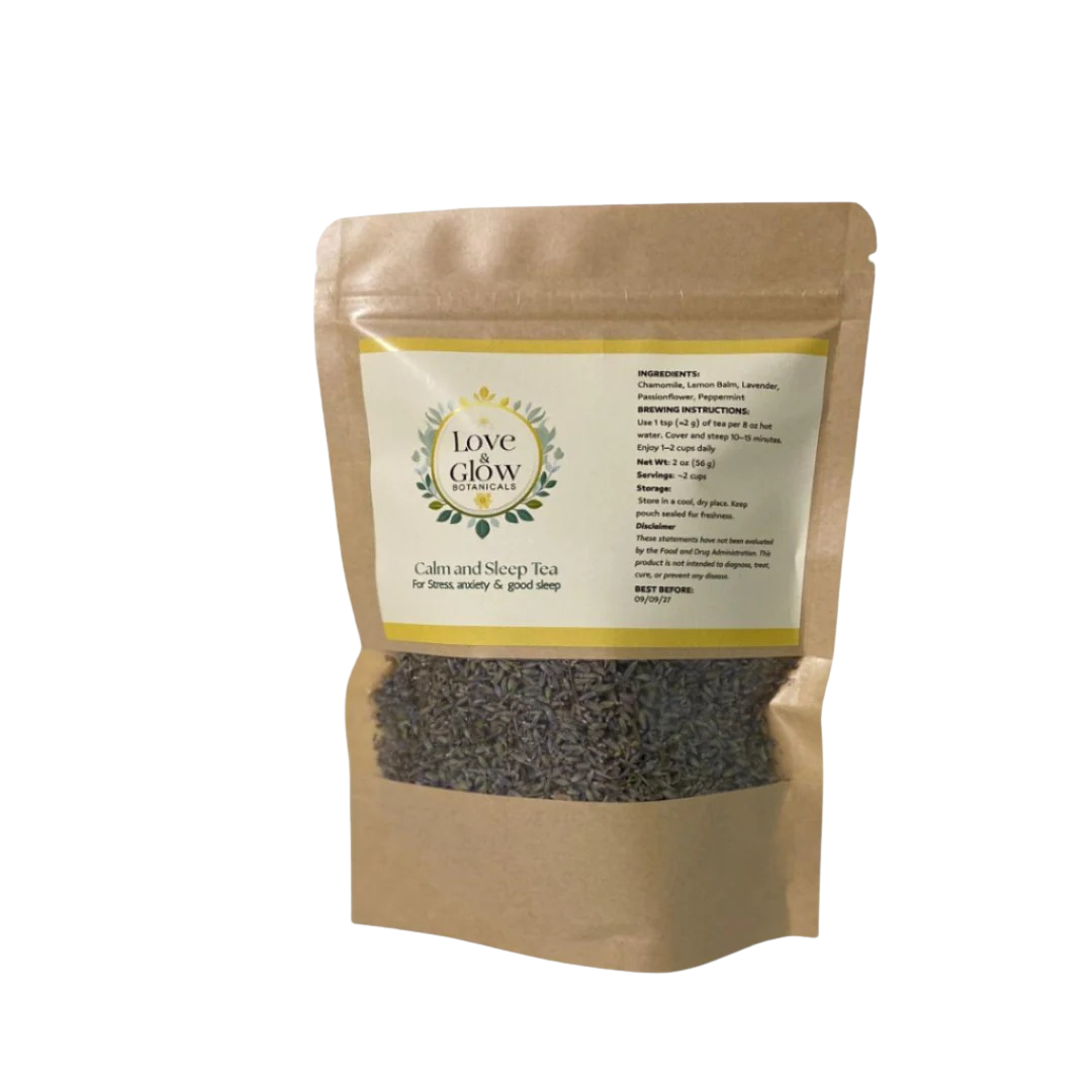 Calm and Sleep Tea – Herbal Blend for Relaxation & Rest